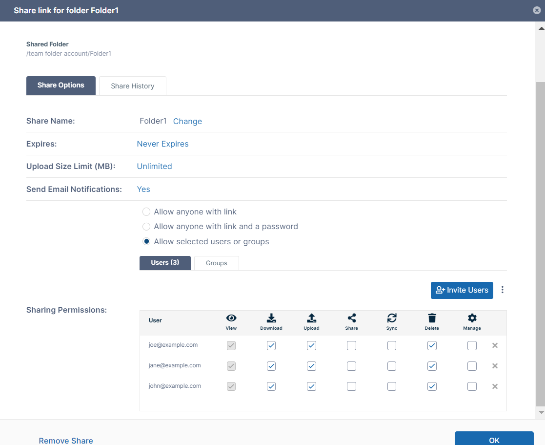 Enable Folder Level Permissions FileCloud Docs Server